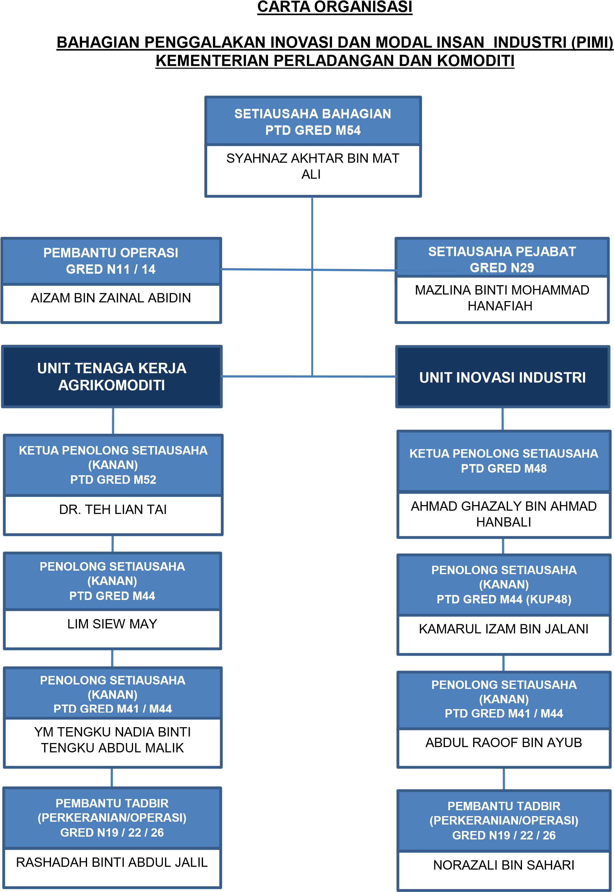 CARTA ORGANISASI PIMI