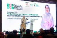 23 MAC 2022 - YBM HADIR MERASMIKAN PELANCARAN MALAYSIA INTERNATIONAL AGRICOMMODITY EXPO AND SUMMIT (MIACES) DI MITEC, KUALA LUMPUR_9