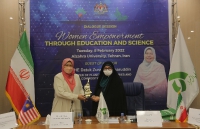 TEHRAN - 08 FEBRUARI 2022 - YBM mengadakan lawatan serta ke sesi dialog bertajuk Pemerkasaan Wanita Menerusi Pendidikan dan Sains di Universiti Al-Zahra_12