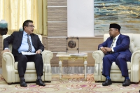 Kunjungan Hormat YB Menteri KPPK ke atas YAB Ketua Menteri Melaka di Ayer Keroh, Melaka