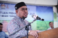 Majlis Penyampaian Bantuan Prihatin Kenaf Peringkat Negeri Terengganu di Balai Raya Kampung Guntung Dalam, Setiu, Terengganu_5